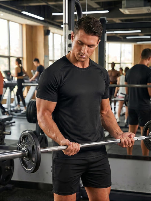 Men's 3-Pack Performance T-Shirts – Moisture-Wicking Gym & Training Tops