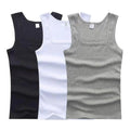 3Pcs/Lot Cotton Sleeveless T-Shirt Men'S and Women'S Solid Color Casual Bottoming Shirt Summer Vest Fit Sports Fitness T-Shirt