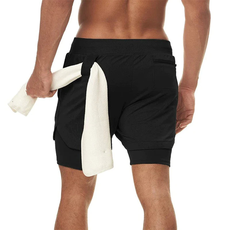 Men's 2-in-1 Running Shorts with Phone Pocket