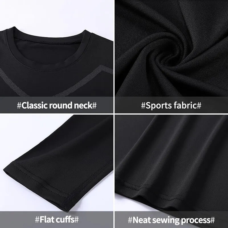 Men's Performance Compression T-Shirt | Quick-Dry Gym Base Layer