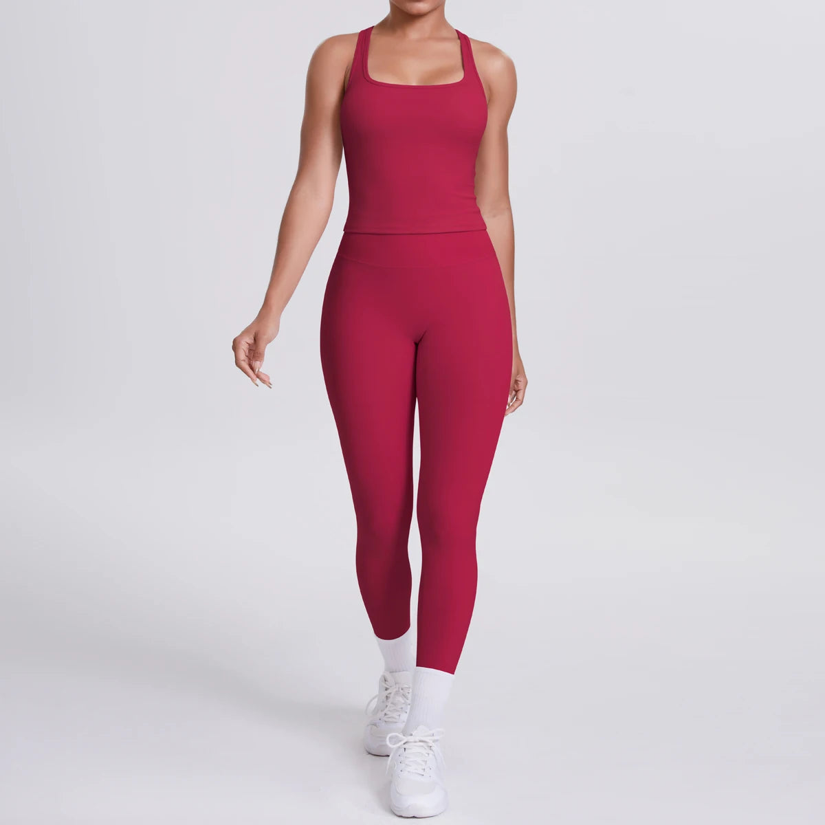 Women's Seamless Yoga Set – Sports Bra & High-Waisted Leggings