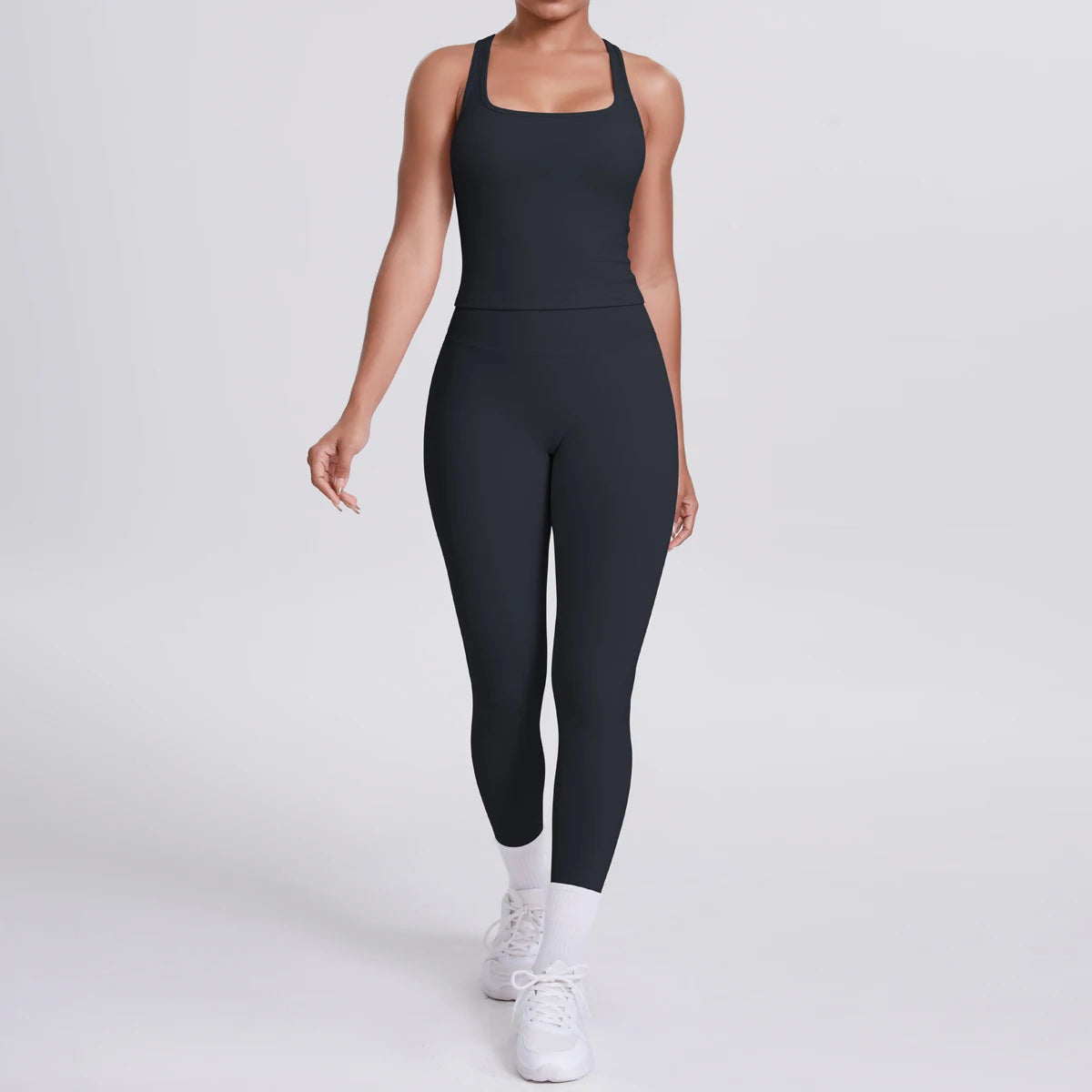 Women's Seamless Yoga Set – Sports Bra & High-Waisted Leggings