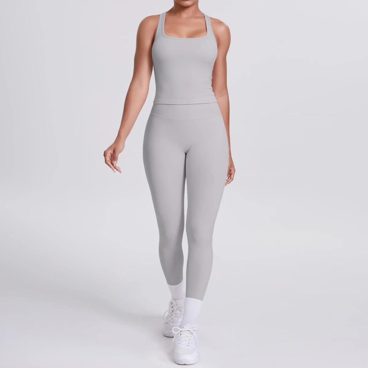 Women's Seamless Yoga Set – Sports Bra & High-Waisted Leggings