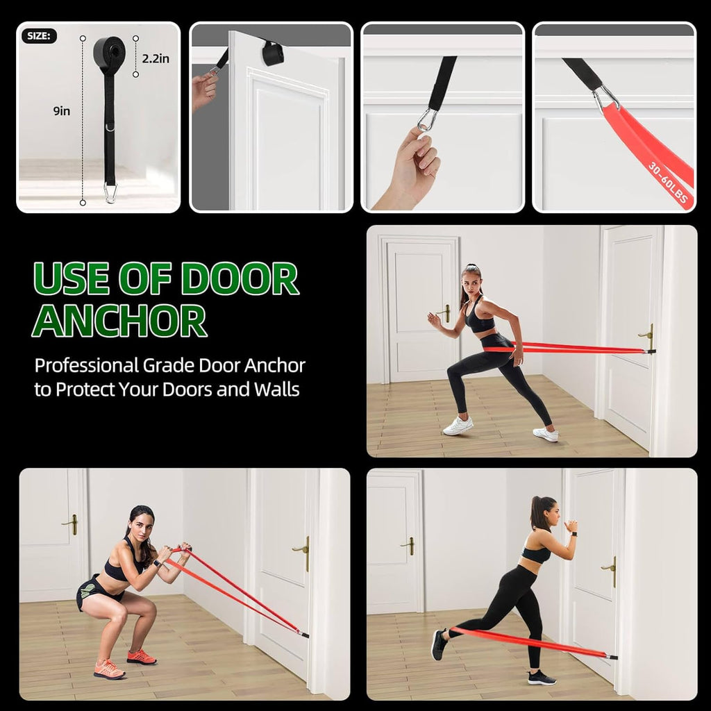 SHEFFWRLD FITNESS™ 5-Piece Resistance Band Set | Pull-Up Assist & Strength Training Bands