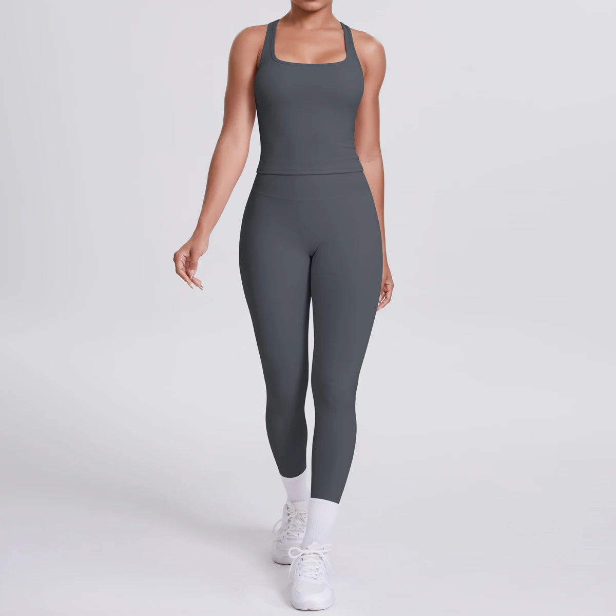 Women's Seamless Yoga Set – Sports Bra & High-Waisted Leggings