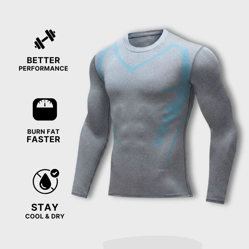 Men's Performance Compression T-Shirt | Quick-Dry Gym Base Layer