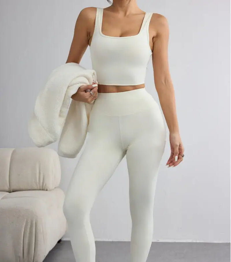 Women Three Pieces Hoodie Suits Furry Long Sleeve Pullovers with Tank Top Skinny Pants Women Sets Tracksuits Outfits Clothes