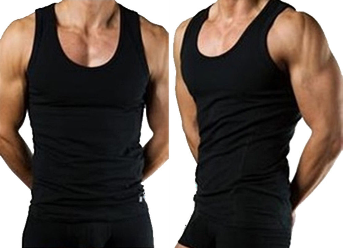 100% Pure Cotton Mens Boys 6 Pack Vests Gym Top Summer Training S M L XL 2XL