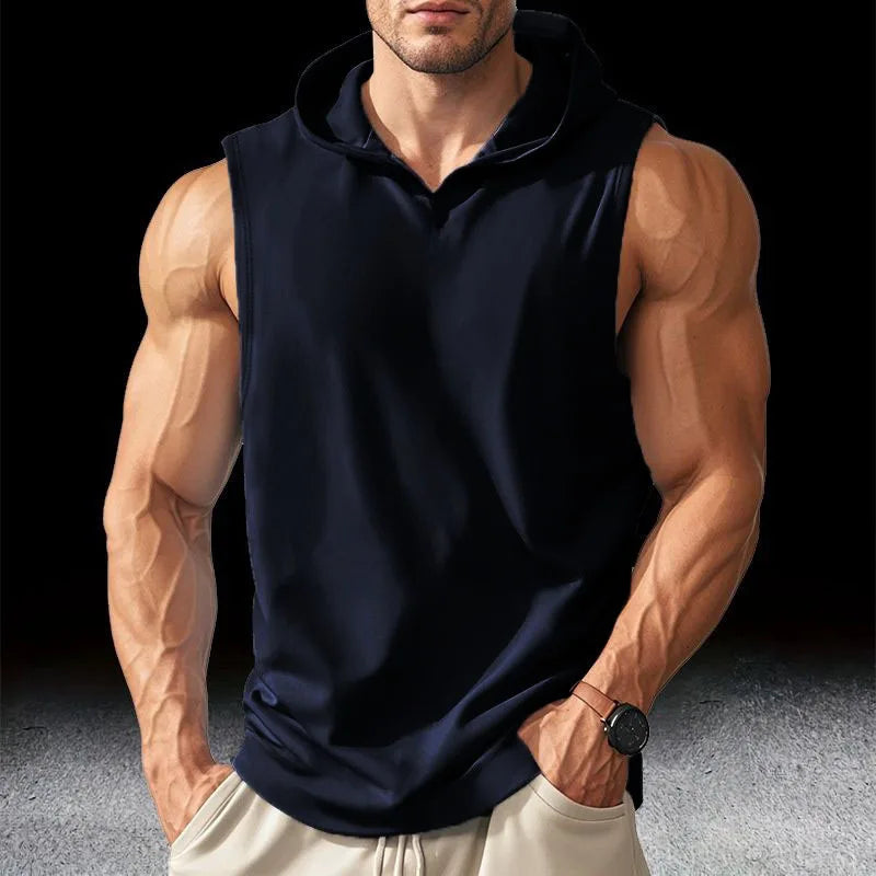 SHEFFWRLD FITNESS™ Men's Hooded Performance Training Tank