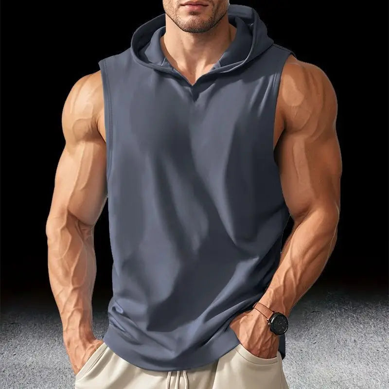 SHEFFWRLD FITNESS™ Men's Hooded Performance Training Tank