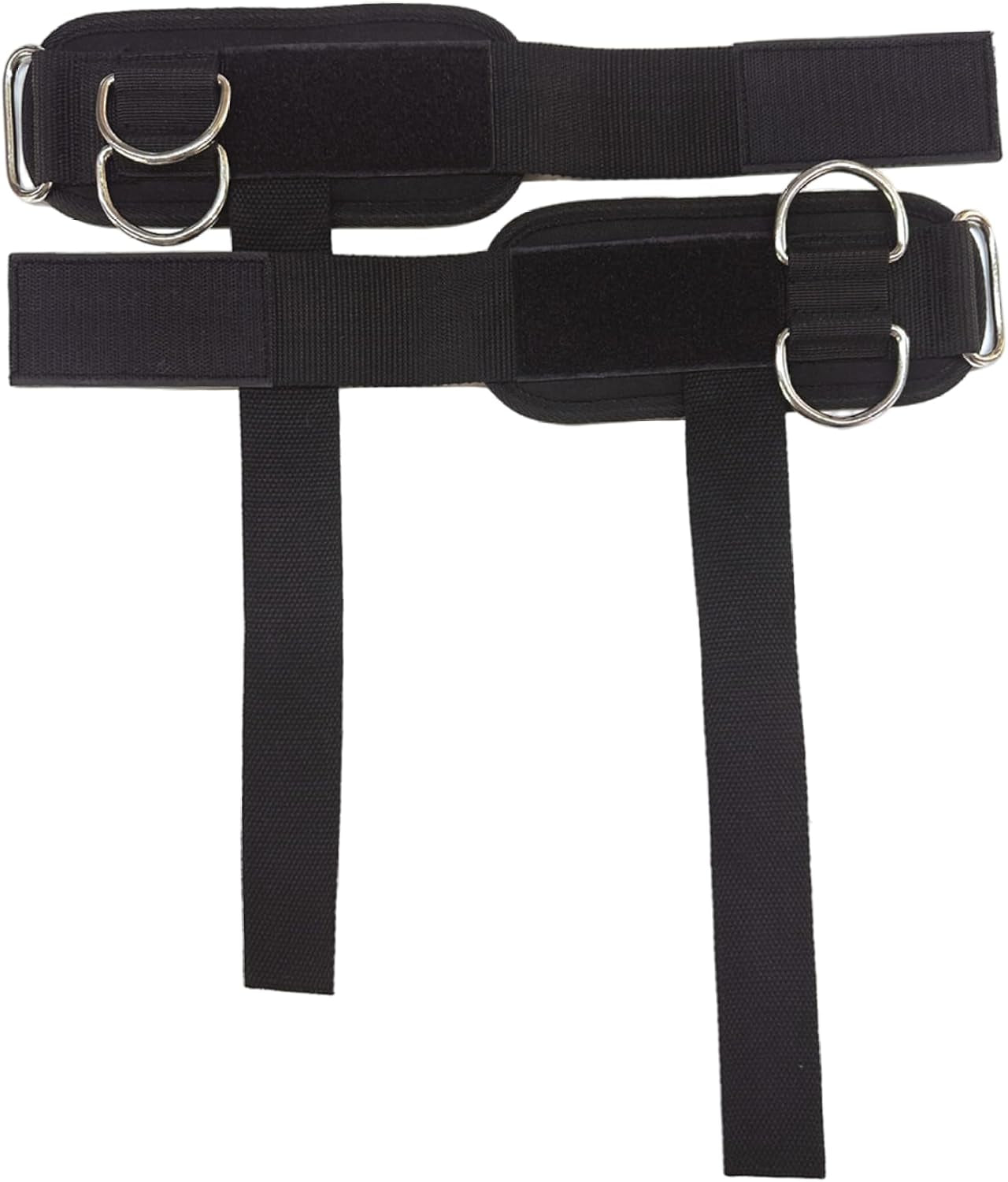 1 Pair Wrist Straps Weightlifting, Black Lifting Straps with Cuffed D Ring, Thick Comfortable Wrist Support for Weightlifting & Gym Training