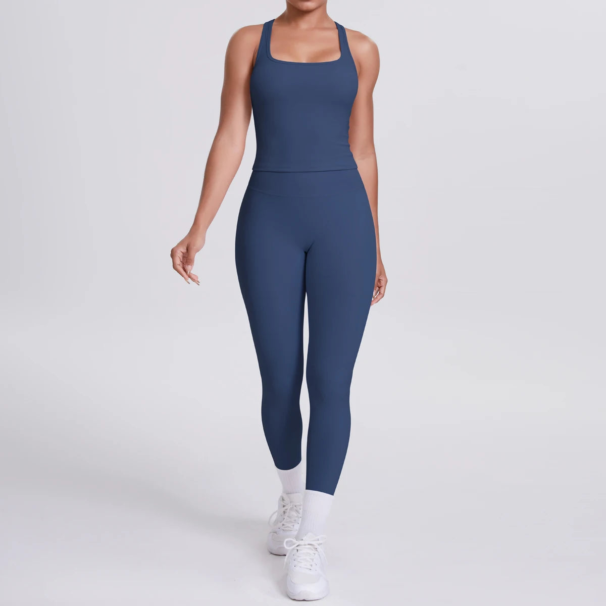 Women's Seamless Yoga Set – Sports Bra & High-Waisted Leggings