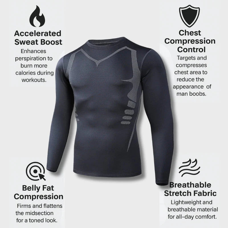 Men's Performance Compression T-Shirt | Quick-Dry Gym Base Layer
