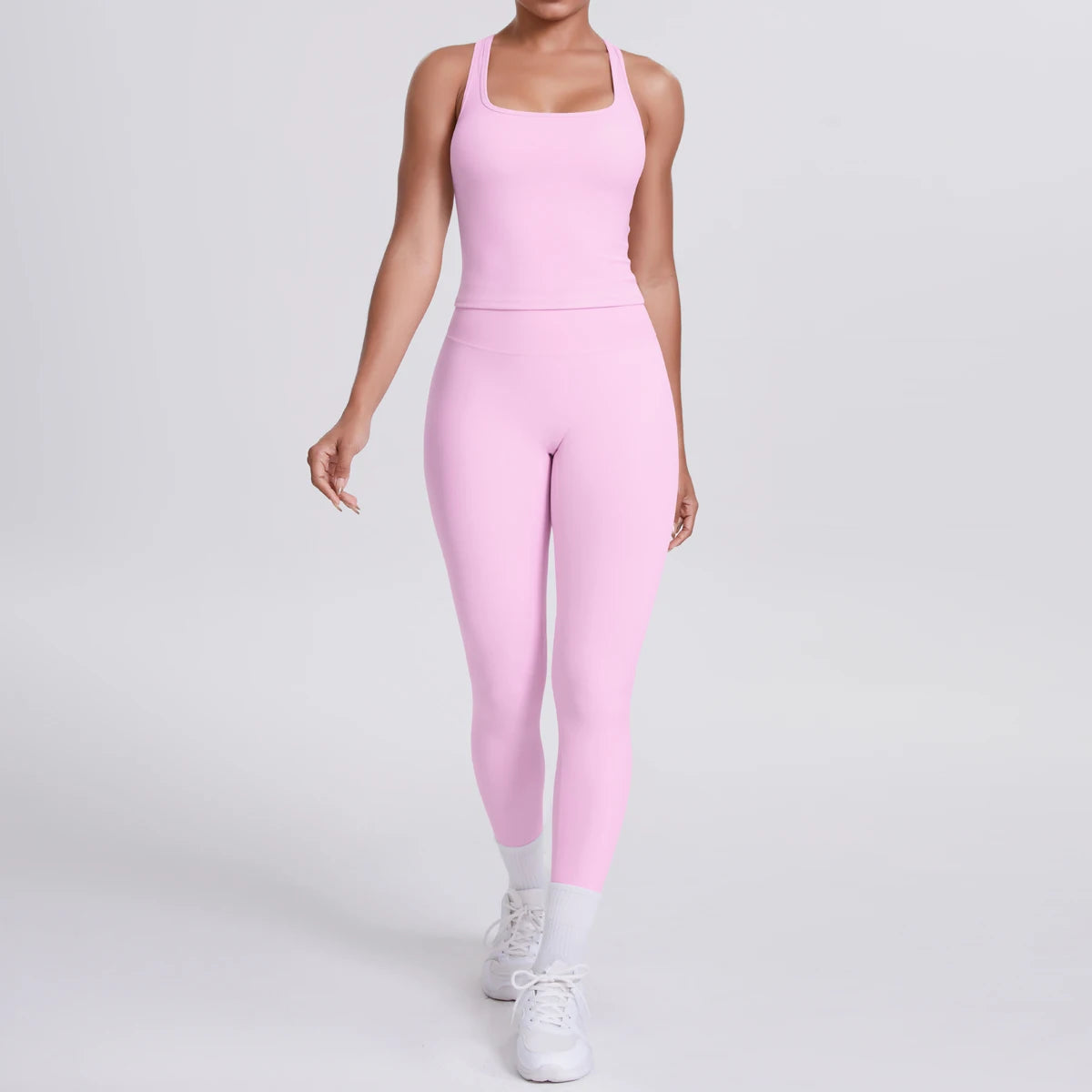 Women's Seamless Yoga Set – Sports Bra & High-Waisted Leggings