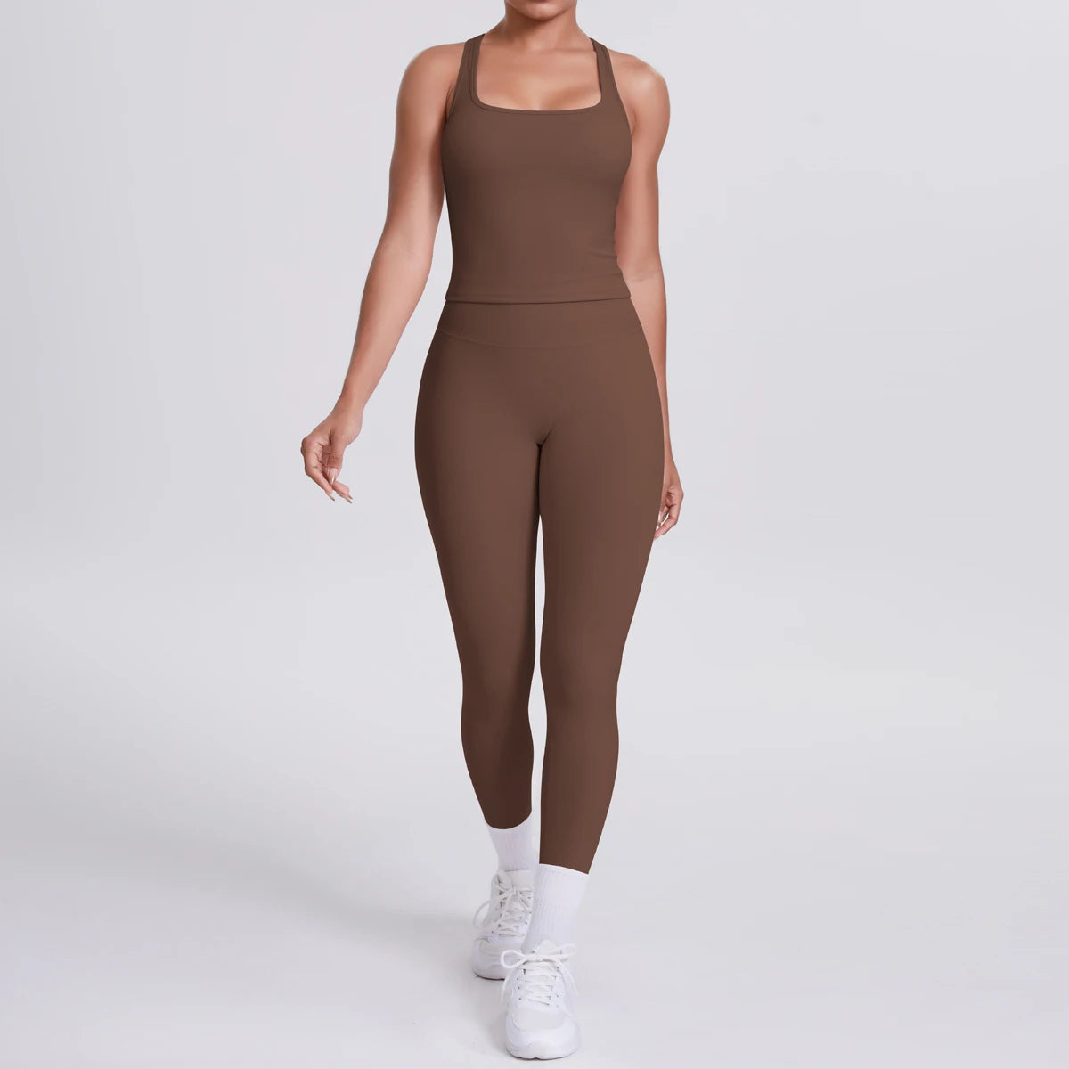 Women's Seamless Yoga Set – Sports Bra & High-Waisted Leggings