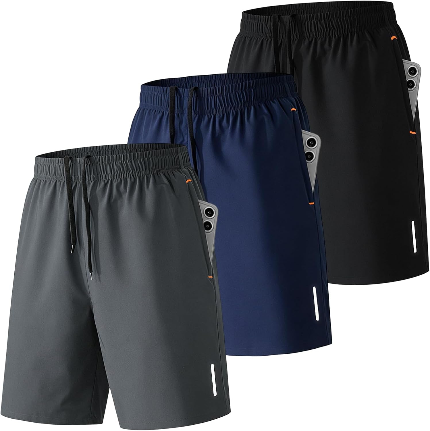 SHEFFWRLD FITNESS™ Men's Performance Gym Shorts 3-Pack